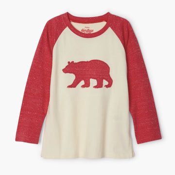 Little Blue House Kids Heritage Long Sleeve Raglan Tee